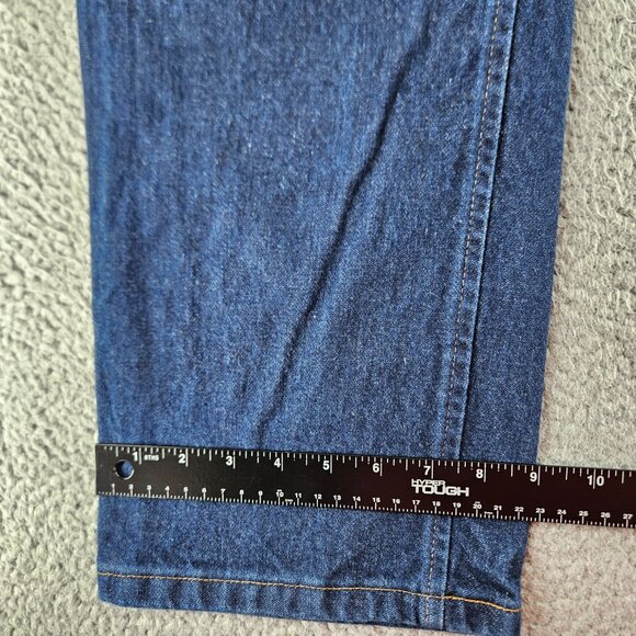 Wrangler Jeans Mens 38x32 Blue Regular Fit 47MWZPW Western Cowboy Cut Work Pants - Picture 12 of 15